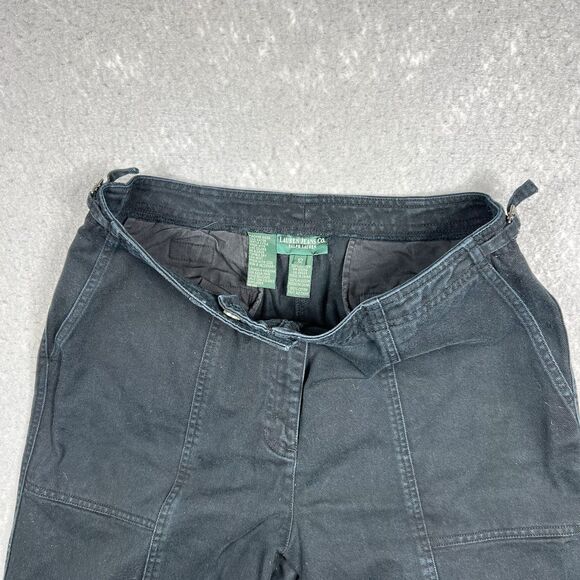 Lauren Jeans Co Ralph Lauren Jeans Womens 12 Black High Rise Tapered Denim - Picture 4 of 13